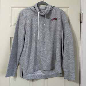 Vineyard Vines Heather Gray Pullover Hooded Sweatshirt